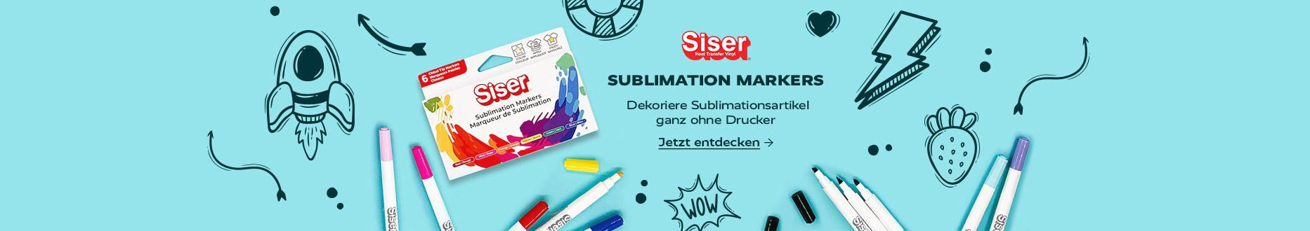 Neu im Shop – Sublimation Markers von SISER