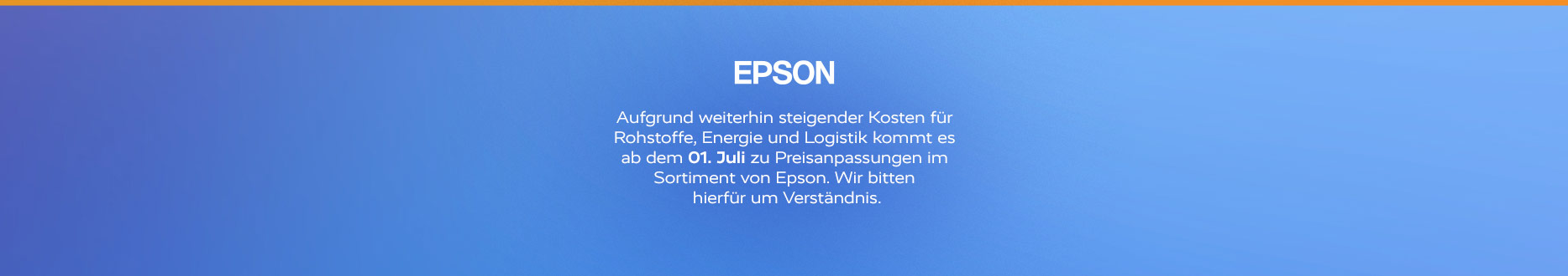 Preisanpassungen Epson zum 01. Juli 2026