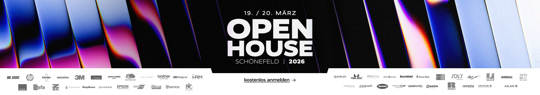 Open House 2026 - Jetzt ksotenlos anmelden!