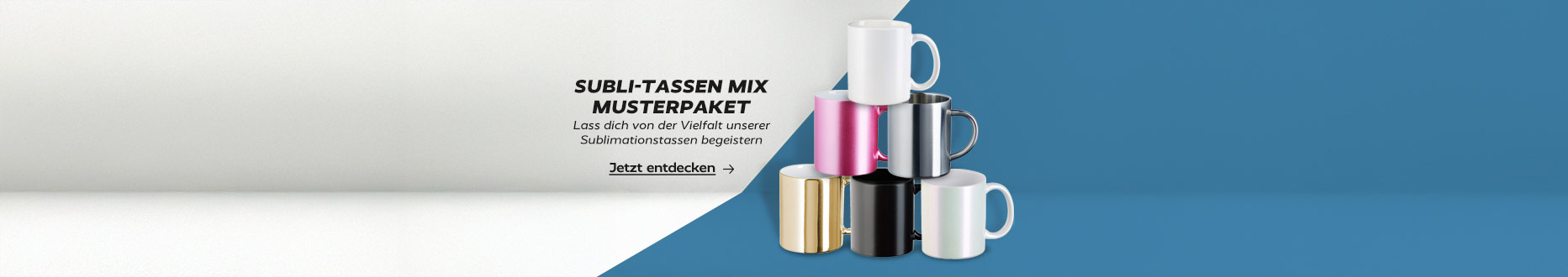 Testpaket Subli Tassen Mix - 36 Tassen.