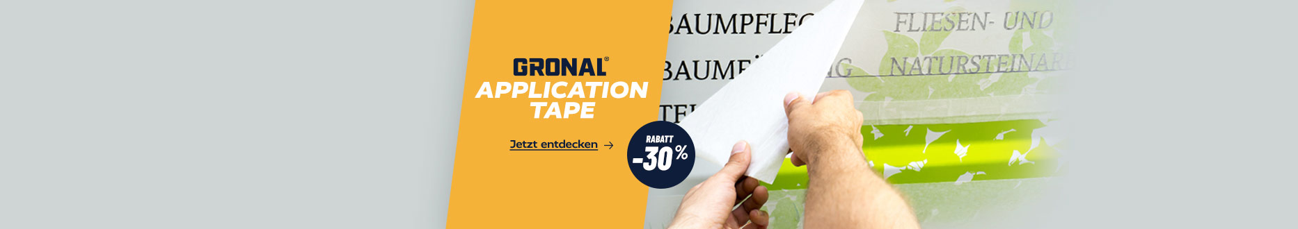 GRONAL® Application Tapes im Angebot.