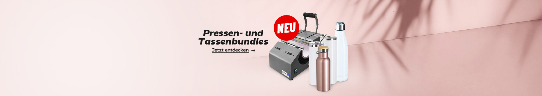 Entdecke unsere neuen Pressen/Tassen-Bundles. Ab sofort bei uns im Shop.
