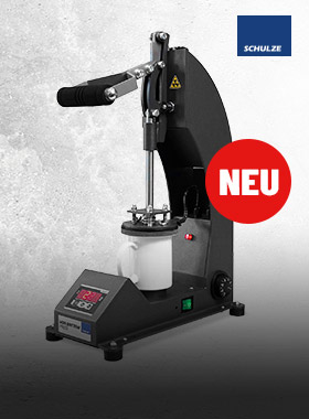 Transferpresse zur Veredelung von Tassenböden.