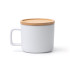  Sublitasse MOLOK weiß matt, mit Bambusdeckel 