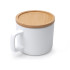  Sublitasse MOLOK weiß matt, mit Bambusdeckel 