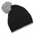 Daiber Pompon Hat with Contrast Stripe - MB7964