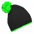 Daiber Pompon Hat with Contrast Stripe - MB7964