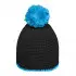 Daiber Pompon Hat with Contrast Stripe - MB7964