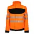 Korntex Hi-Vis Softshell Jacke mit schwarzer Brustpartie - EOSSJ
