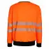 Korntex Hi-Vis Sweatshirt mit schwarzer Brustpartie - EOSSW