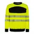 Korntex Hi-Vis Sweatshirt mit schwarzer Brustpartie - EOSSW
