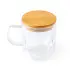 Stamina Glastasse INDAL mit Bambusdeckel
