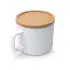  Sublitasse MOLOK weiß matt, mit Bambusdeckel 