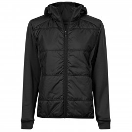 Tee Jays Women's Hybrid-Stretch Hooded Jacket - 9113 