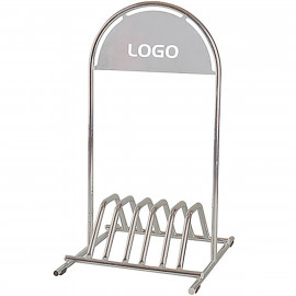 GRONAL Fahrradständer Stahlrohr mit Logoplatte 