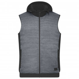 James & Nicholson Men's Padded Hybrid Vest - JN1848 