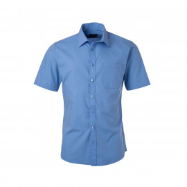 James & Nicholson Mens Shirt Short Sleeve Poplin - JN680 