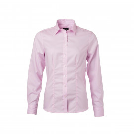 James & Nicholson Ladies' Shirt Long Sleeve Micro-Twill - JN681 