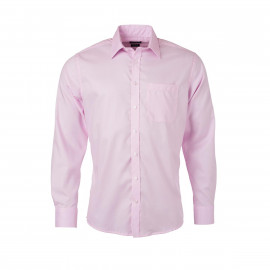 James & Nicholson JN682 - Men's Shirt Long Sleeve Micro-Twill | light pink - Gr. S 