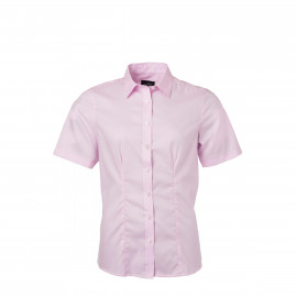 James & Nicholson Ladies' Shirt Short Sleeve Micro-Twill - JN683 
