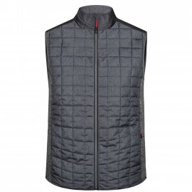 James & Nicholson Men's Knitted Hybrid Vest - JN740 