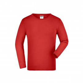 James & Nicholson JN913K - Junior Shirt Long Sleeved Medium | red - Gr. XXL(164) 