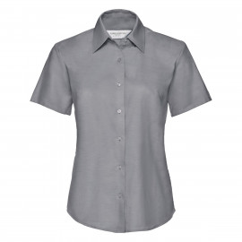 Russell R-933F-0 - Ladies Short Sleeve Oxford Shirt | silver - Gr. XXL 