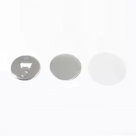  Buttonrohlinge mit Flaschenöffner + Magnet 