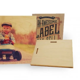 ChromaLuxe Fototafel Holz 