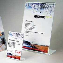 GRONAL® L-Aufsteller Acryl 