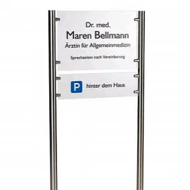 GRONAL® Schildersystem Edelstahl 