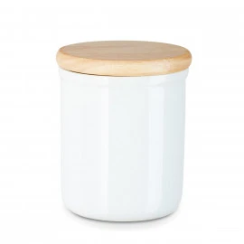  Keramikdose mit Holzdeckel 
