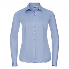 Russell Ladies Long Sleeve Tailored Herringbone Shirt - R-962F-0 