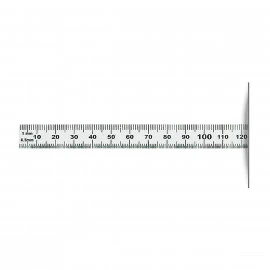 RUMOLD Edelstahl Lineal leichte Ausführung 