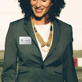 unisub Alu-Namensschild 