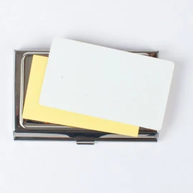  Visitenkarten-Box aus Edelstahl 