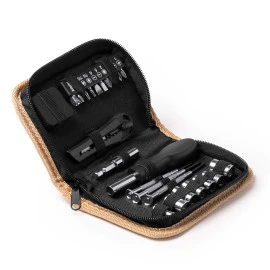  Werkzeugset in Tasche aus Kork 