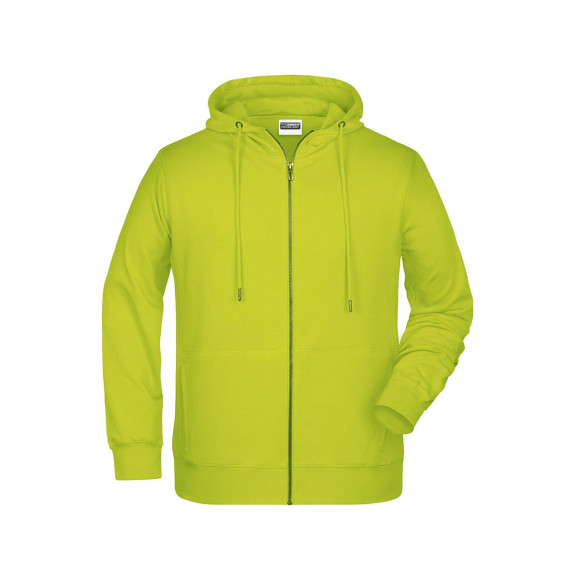 James & Nicholson Mens Zip Hoody - JN8026