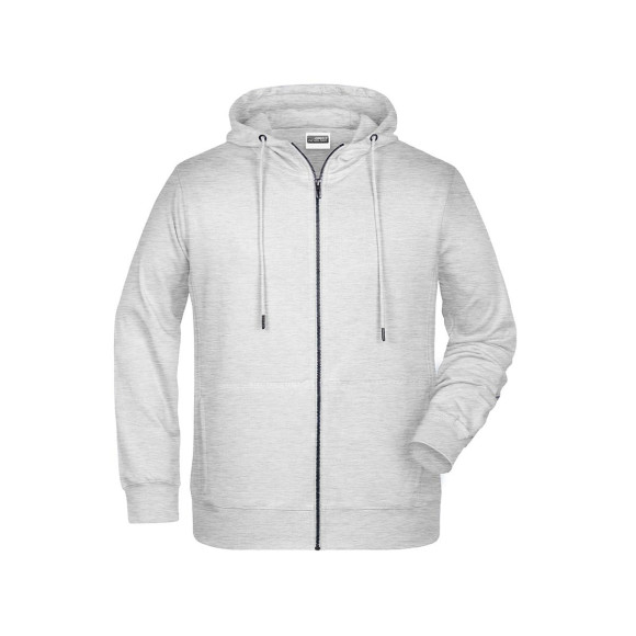 James & Nicholson Mens Zip Hoody - JN8026