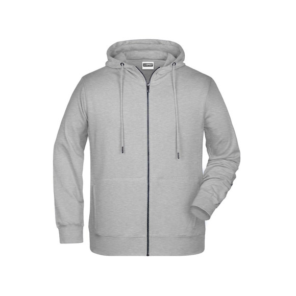 James & Nicholson Mens Zip Hoody - JN8026