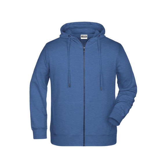 James & Nicholson Mens Zip Hoody - JN8026