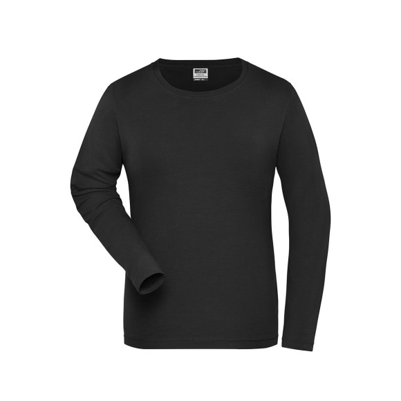 James & Nicholson Ladies' Bio Stretch-Longsleeve Work - JN1803
