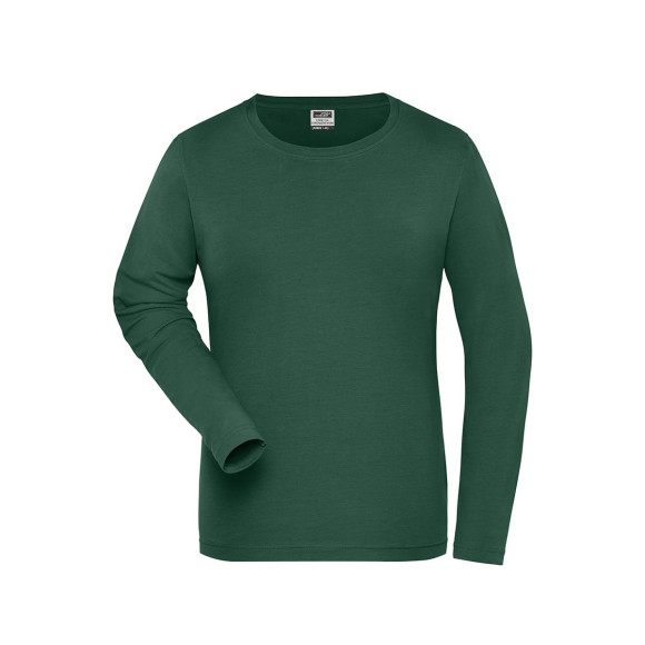 James & Nicholson Ladies' Bio Stretch-Longsleeve Work - JN1803