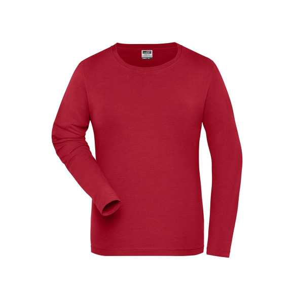 James & Nicholson Ladies' Bio Stretch-Longsleeve Work - JN1803