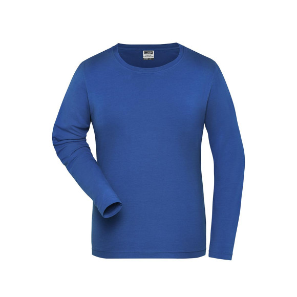 James & Nicholson Ladies' Bio Stretch-Longsleeve Work - JN1803