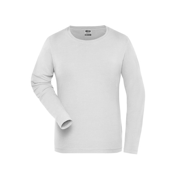 James & Nicholson Ladies' Bio Stretch-Longsleeve Work - JN1803