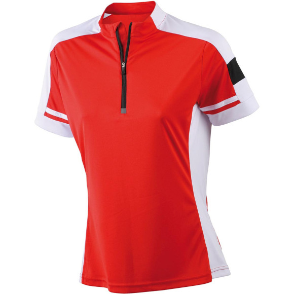 James & Nicholson Ladies Bike T Half Zip - JN451