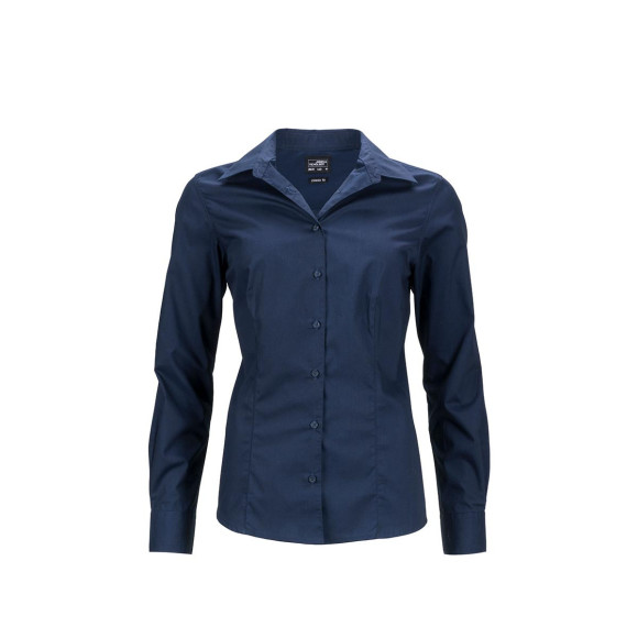 James & Nicholson Ladies' Business Shirt Long Sleeve - JN641