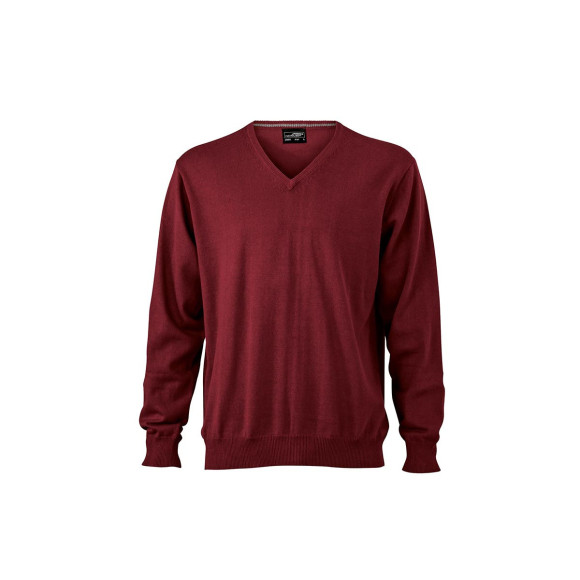 James & Nicholson Men's V-Neck Pullover - JN659