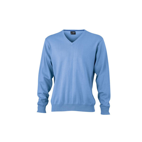 James & Nicholson Men's V-Neck Pullover - JN659